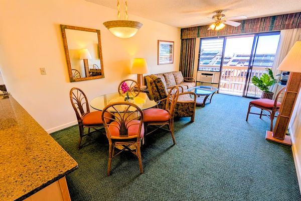 Bright dining area with seamless access to the private lanai