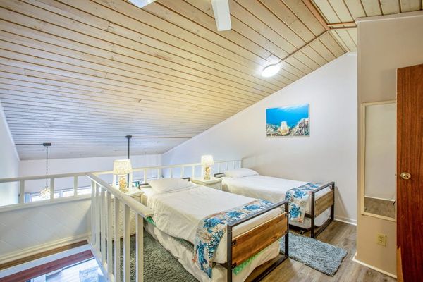 Loft area with two twin beds