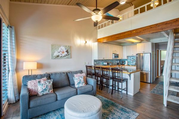 Open concept living/dining and kitchen
