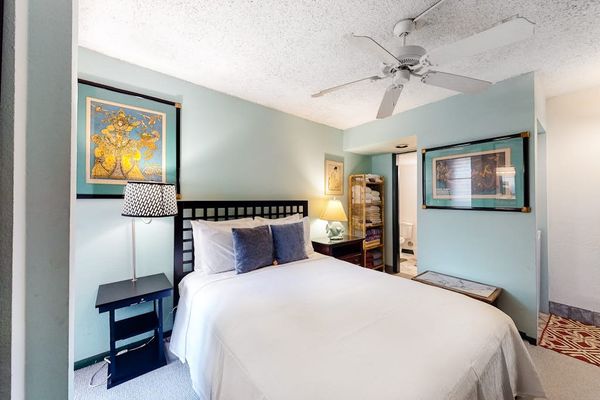 Master Bedroom with king bed for a great nights sleep.