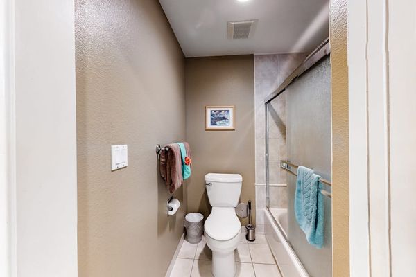 Convenient Bathroom With Walk In Shower