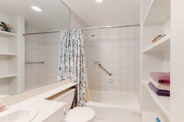 Bright Space With Shower And Tub