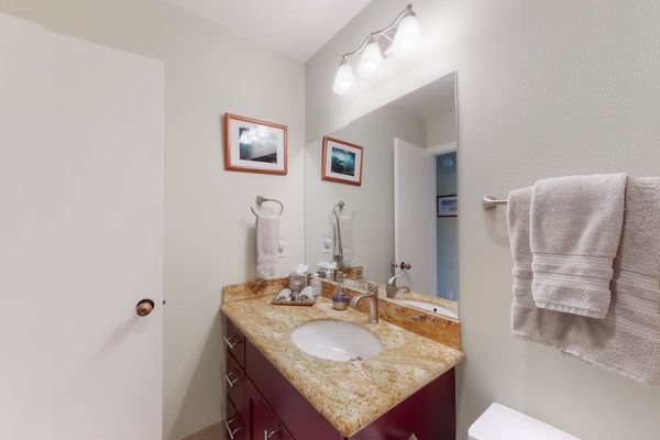 Elegant Bathroom With Granite Vanity