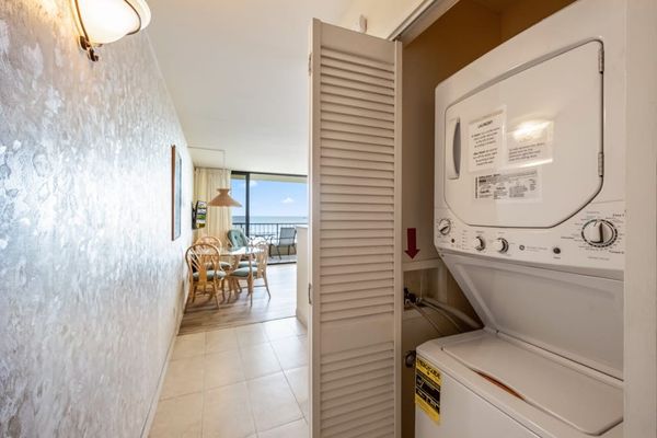Convenient In-Unit Stacked Washer And Dryer