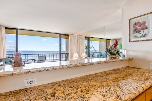 Generous Granite Countertops With Unobstructed Views