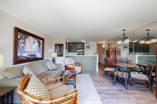 Open concept living/dining space
