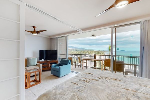 Enjoy fresh air from the spacious balcony