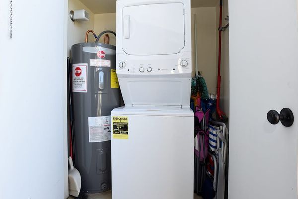 Convenient In-Unit Laundry Closet