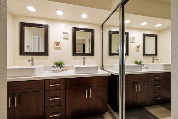 Double Vanity Bathroom With Ample Space