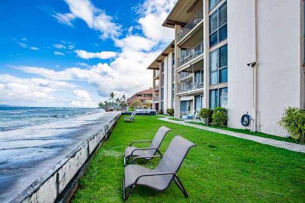 Relax on the oceanfront lawn while enjoying uninterrupted coastal views.