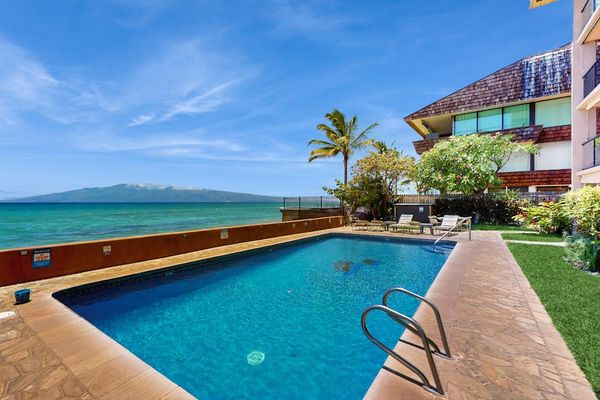Cool off in the oceanfront pool while soaking in breathtaking coastal scenery.