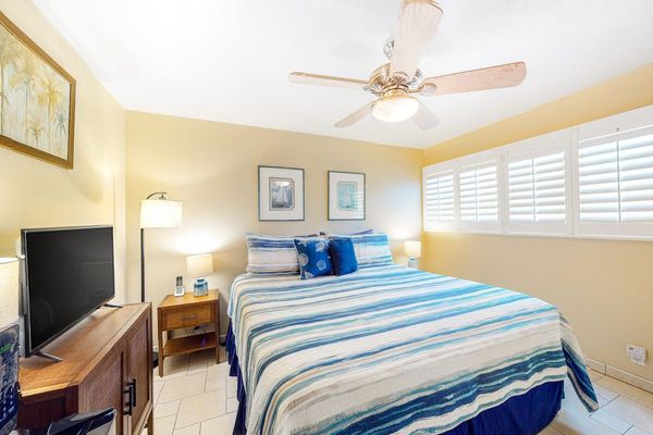Bright bedroom filled with natural light