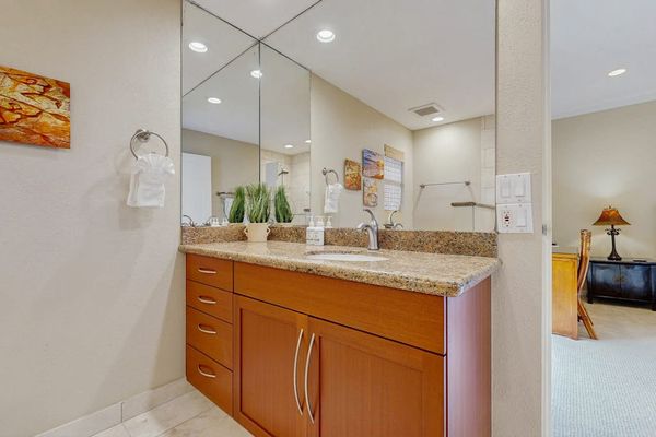 Master ensuite bathroom with large walk-in shower.