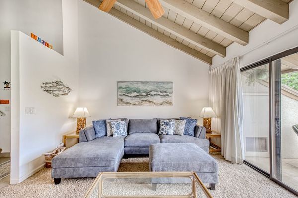 Relax in the airy open living area