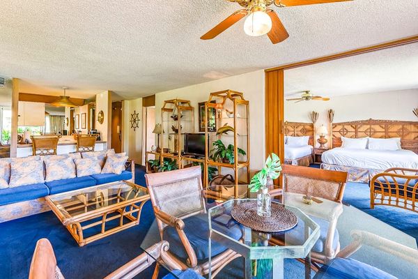 Gather with family and friends in the spacious open-concept living area.