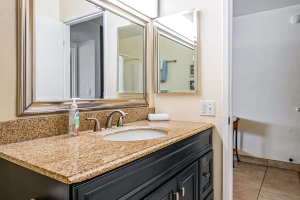 Modern Bathroom With Granite Vanity