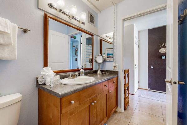 Spacious Bathroom With Double Mirrors