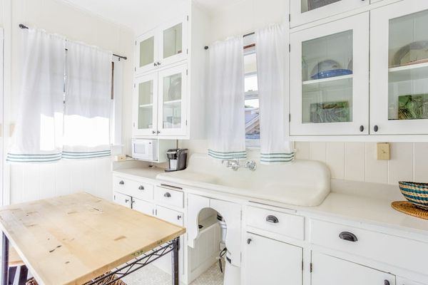 Prepare favorite recipes in this bright cottage kitchen every single day together