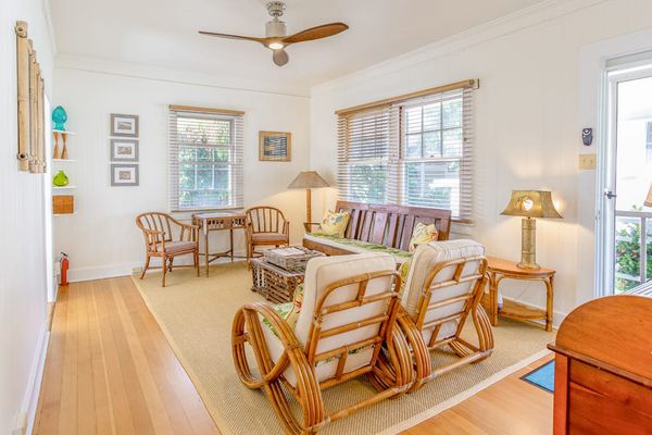 Bright cottage living room welcomes peaceful mornings and cozy evenings every single day