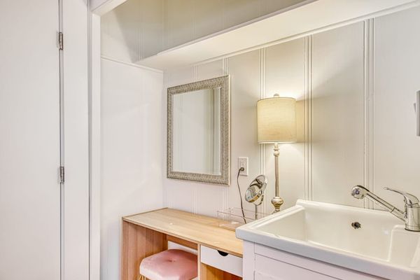 Primary bathroom with ample vanity space