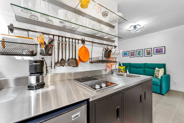 Kitchenette arranged for convenient everyday cooking