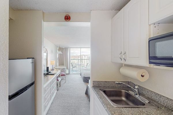 Convenient kitchenette equipped for light cooking and quick meals