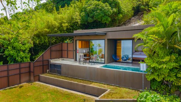 Stylish architecture and private amenities create the perfect vacation escape.