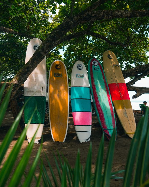 Catch the perfect wave at Playa Hermosa’s surf zone, a short 25-minute drive away.