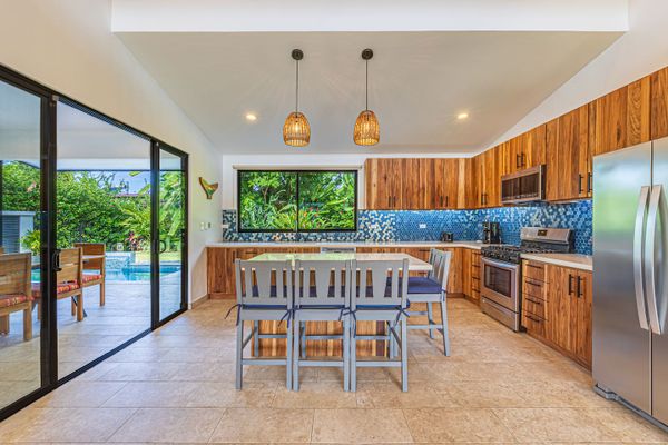 bright, open kitchen with a lovely view of the outdoors