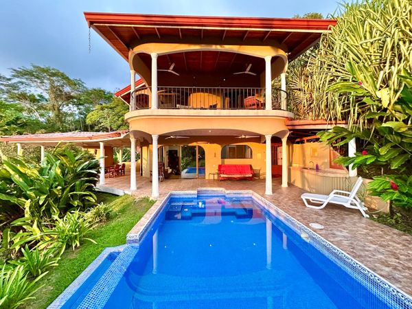 Plenty of outdoor space to enjoy the panoramic views of the sunsets, the jungle and the swimming pool.