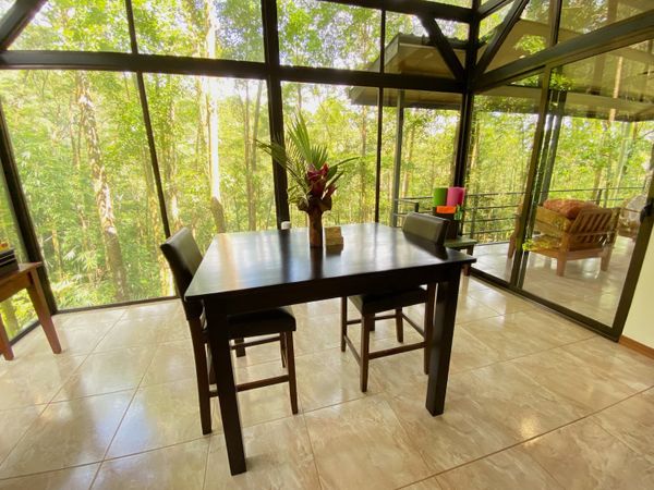 Dining table at the Casita
