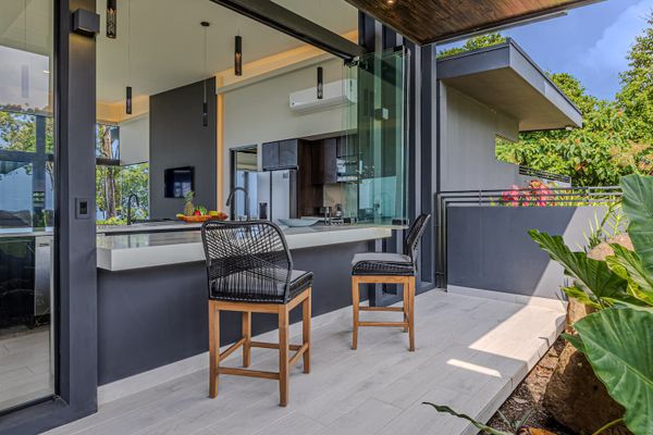 Open the windows to the kitchen for mountain breezes and enjoy your coffee watching the sunrise on the eastern side of the house (the sunsets are spectacular on the pool-side/west-side of the home).
