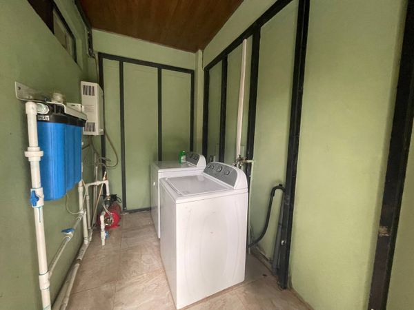 Private and free to use clothes washer and clothes dryer.