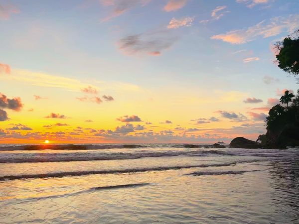 Sunset at nearby Playa Ventanas