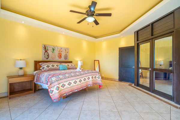 In suite master bedroom with private access to the outside