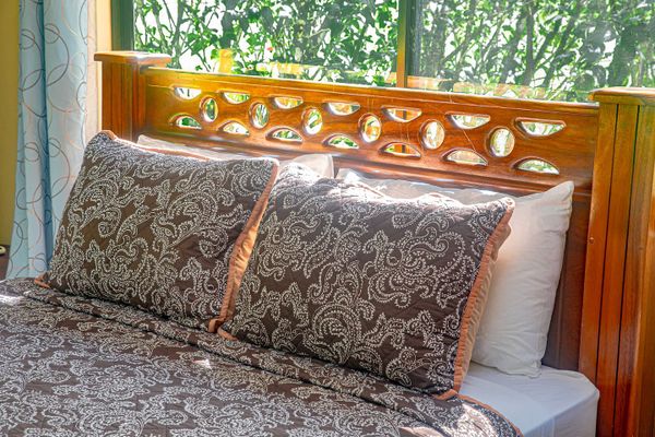 These comfortable pillows offer just the right amount of cushioning for a truly restful sleep.