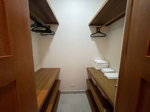 Closet at the owner's suite.