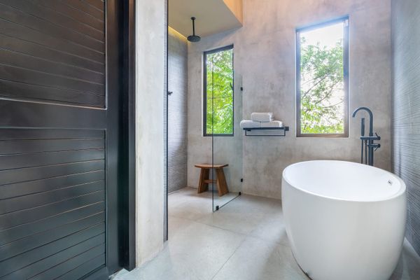 Suite #4 has a bathtub and a rain shower in the en-suite bathroom. .