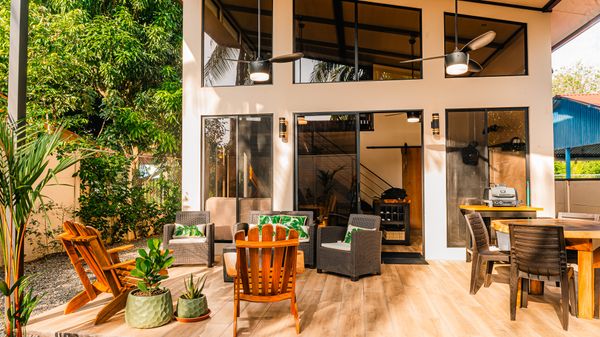 poolside seating area that blends comfort and luxury seamlessly.