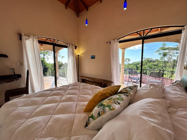 Suite #2 has a private patio and a shared kitchenette space with Suite #3.