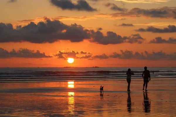 A typical sunset at the nearby beach/National Park.