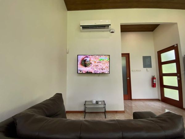 sleek smart TV for effortless viewing in the living room.