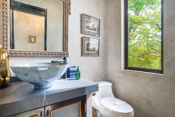 Half-bathroom off of the common area.