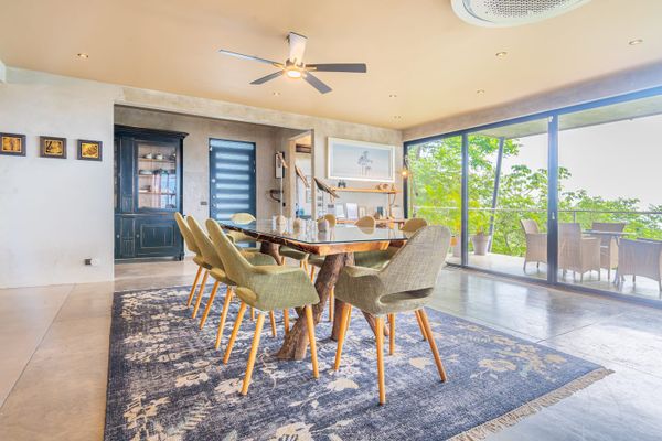 An elegant dining area, offering a perfect setting for shared moments and delicious meals.