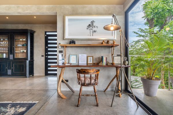 serene reading area, where panoramic views make every moment of reading special.
