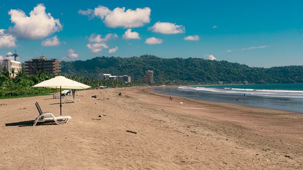 Beach right in front of you with plenty of space to relax and enjoy.