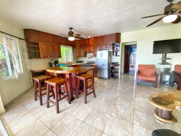 Well-equipped kitchen at the three-bedroom house. The two-bedroom casita has its own kitchen too.