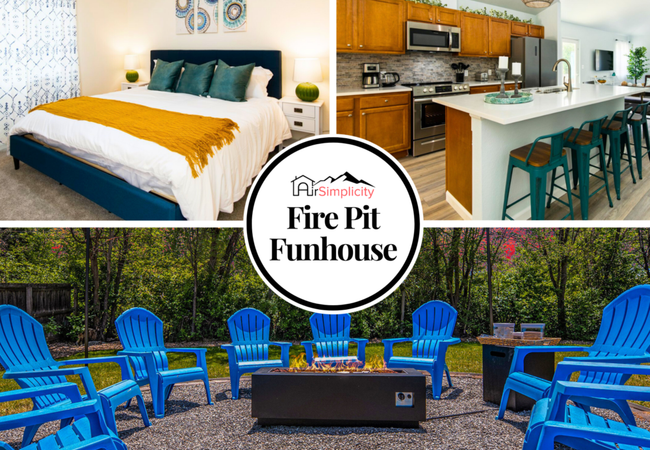 Fire pit funhouse • 2 master suites • game rm