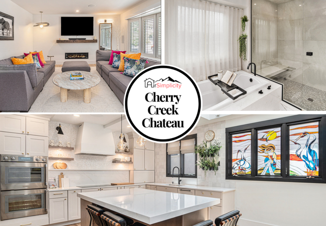 The cherry creek chateau: 2 block walk