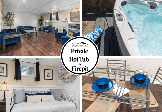 Private hot tub & fire pit – near bear creek park